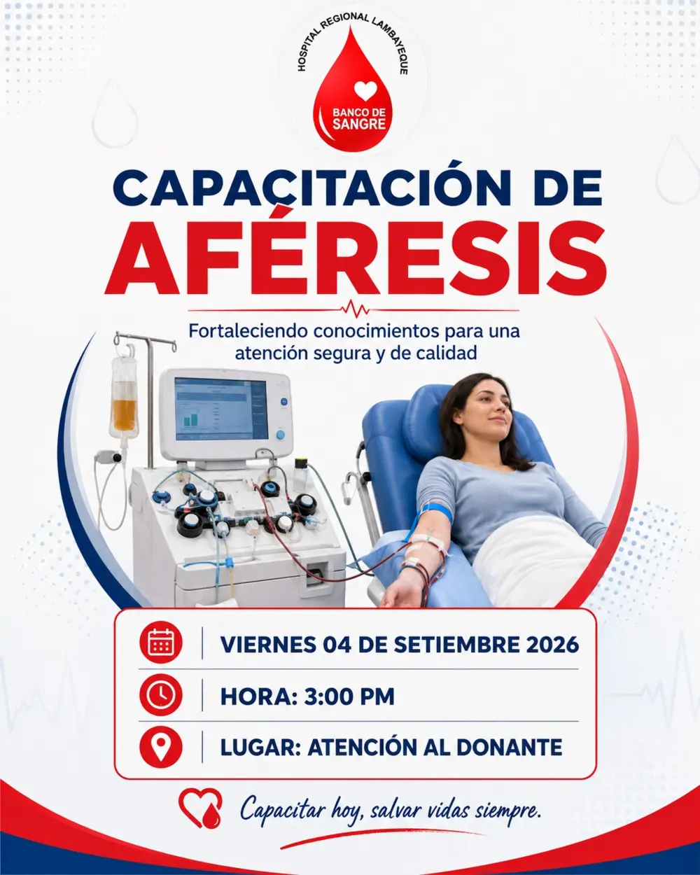 Capacitación de Aféresis